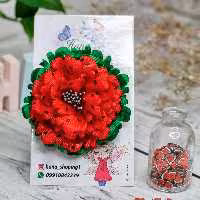کش مو و گیره مو طرح هندونه هانا ویژه و اختصاصی یلدا  قابل شستشو وزن تقریبا 10 گرم سبک و راحت