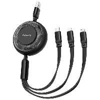 کابل 3 سر فست شارژ Mcdodo Sparkling Series CA-3730 6A 66W 1.2m