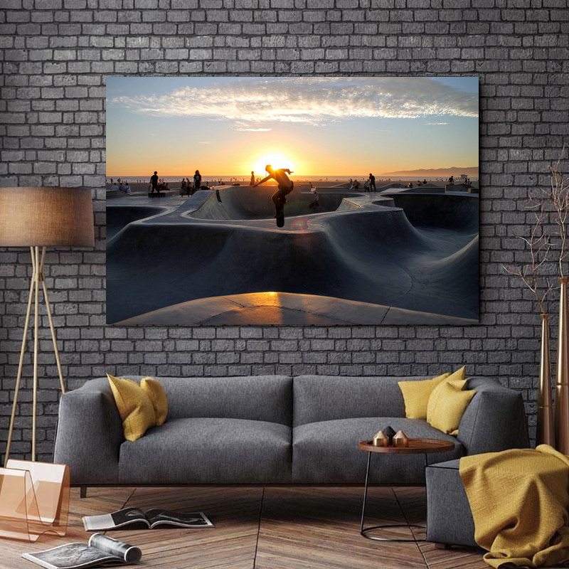 تابلو شاسی طرح اسکیت برد کد 394 | دنیای قاب