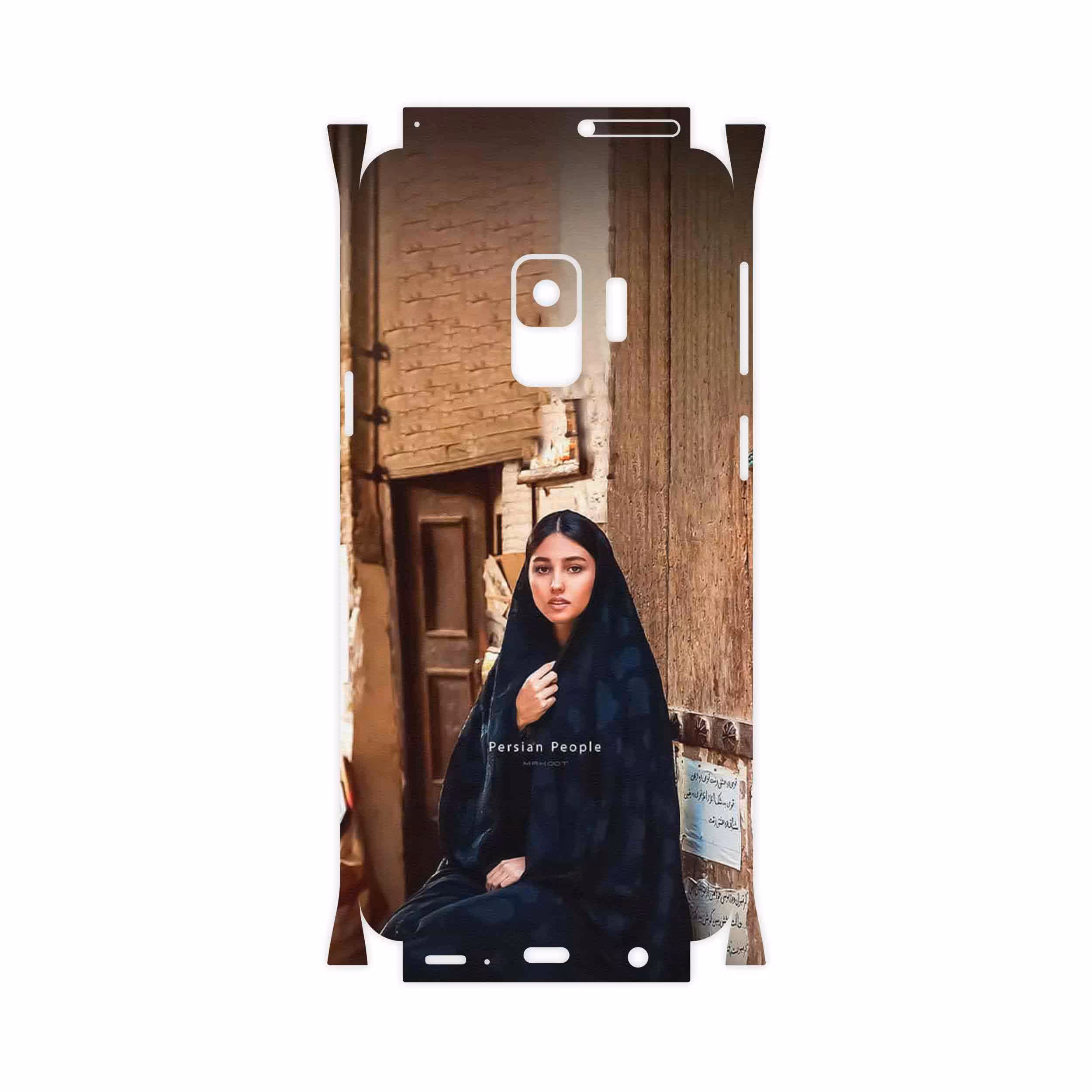 برچسب پوششی ماهوت مدل Portrait of an Iranian Woman-FullSkin مناسب برای گوشی موبایل سامسونگ Galaxy S9