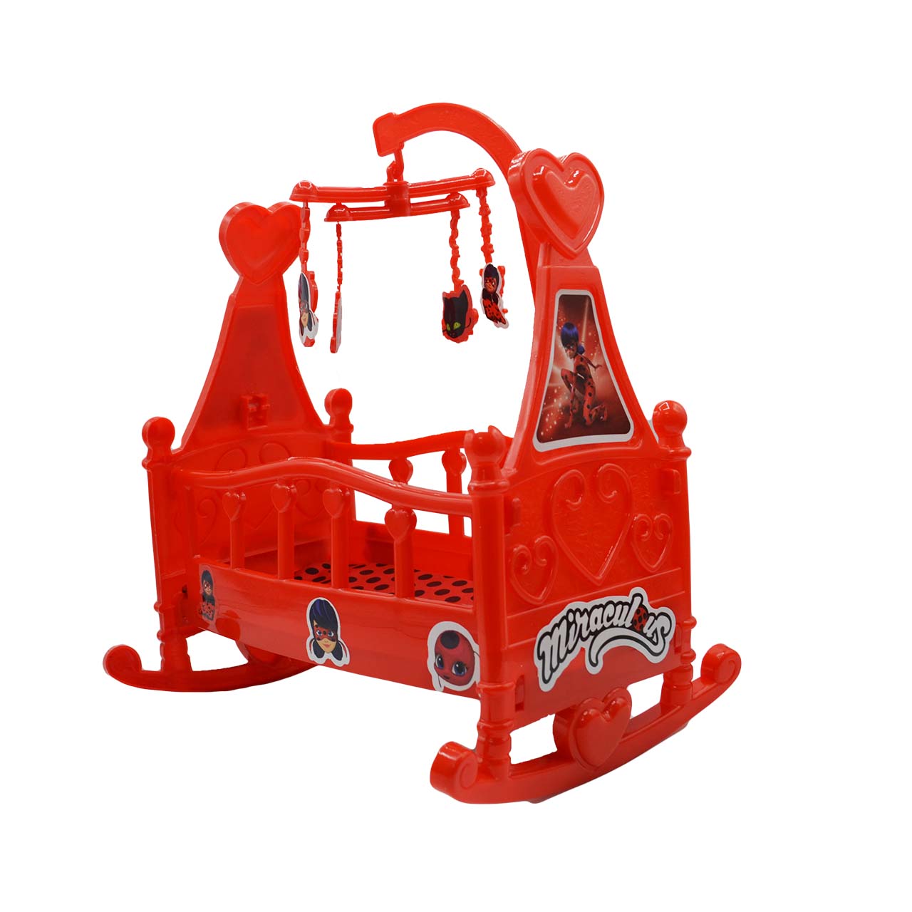 اسباب بازی گهواره عروسک مدل دختر کفشدوزکی