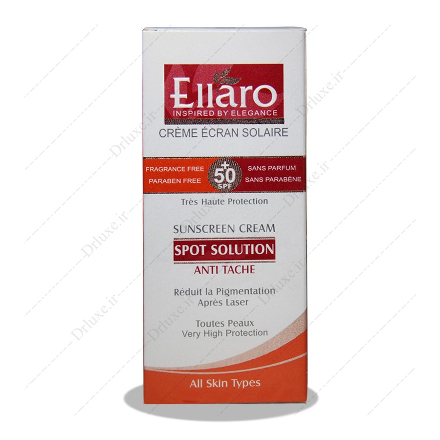 کرم ضد آفتاب و ضد لک SPF 50 اسپات سولوشن الارو 40 میلی لیتر