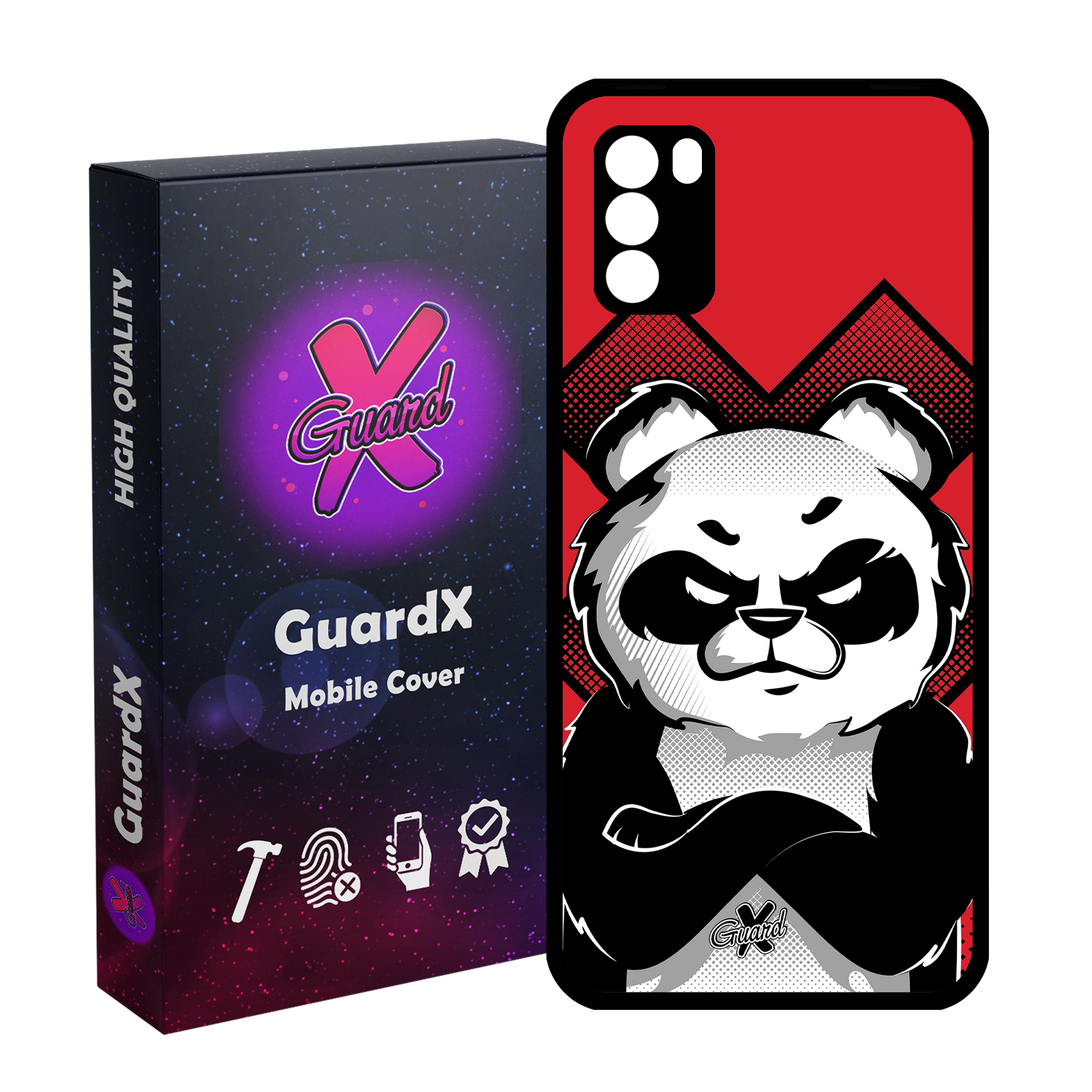 کاور گارد ایکس طرح Panda مدل Glass10301 مناسب برای گوشی موبایل شیائومی Poco M3