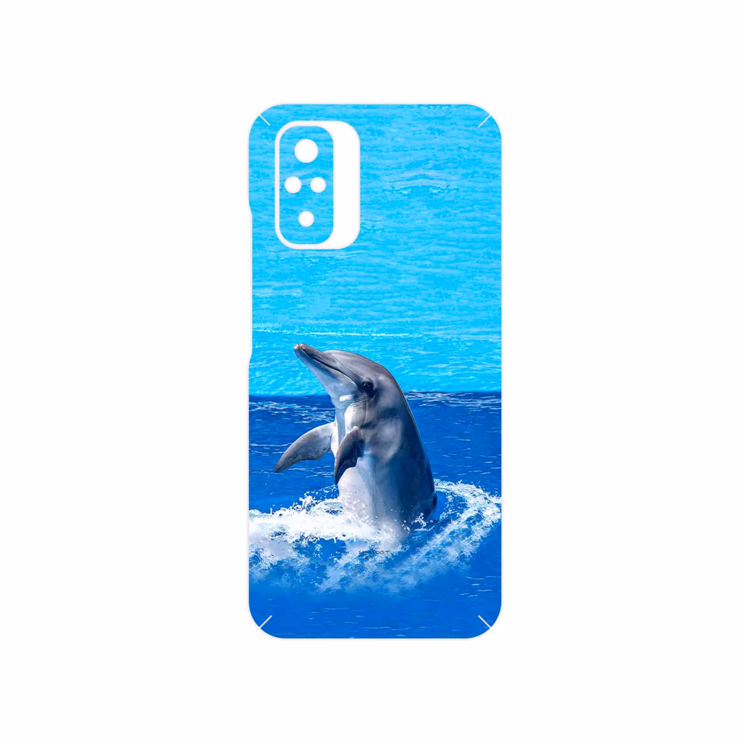 برچسب پوششی ماهوت مدل Dolphin مناسب برای گوشی موبایل شیائومی Redmi Note 10