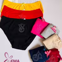 شورت نگین دار نخ پنبه ema سایز ایکس لارج و دوایکس لارج 