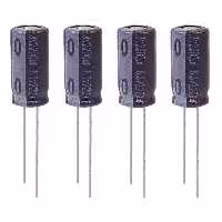 خازن الکترولیت 2200 میکروفاراد 6 3 ولت آکسبوم مدل TEC 222063 بسته 4 عددی