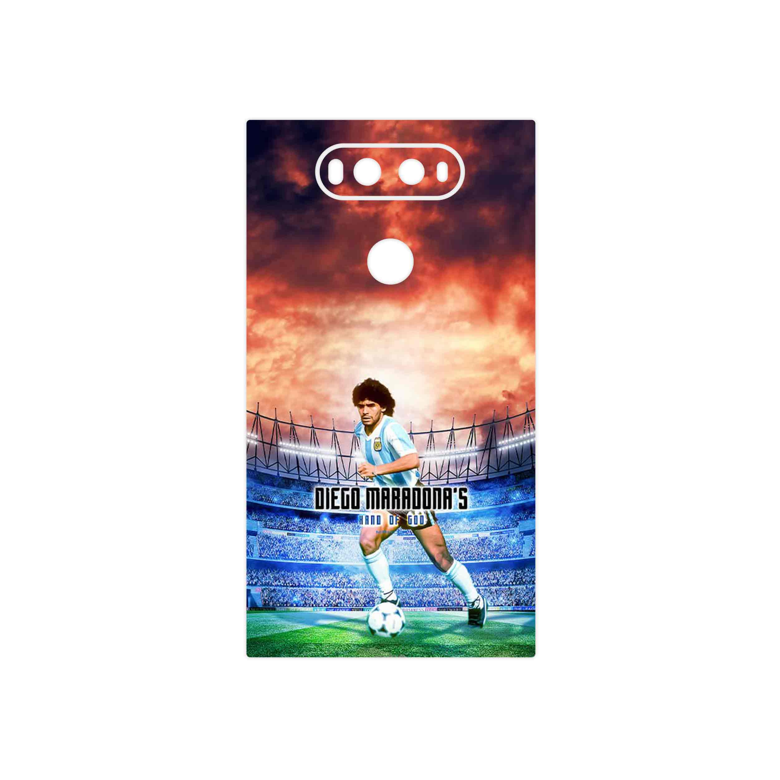 برچسب پوششی ماهوت مدل Diego Maradona مناسب برای گوشی موبایل ال جی V20