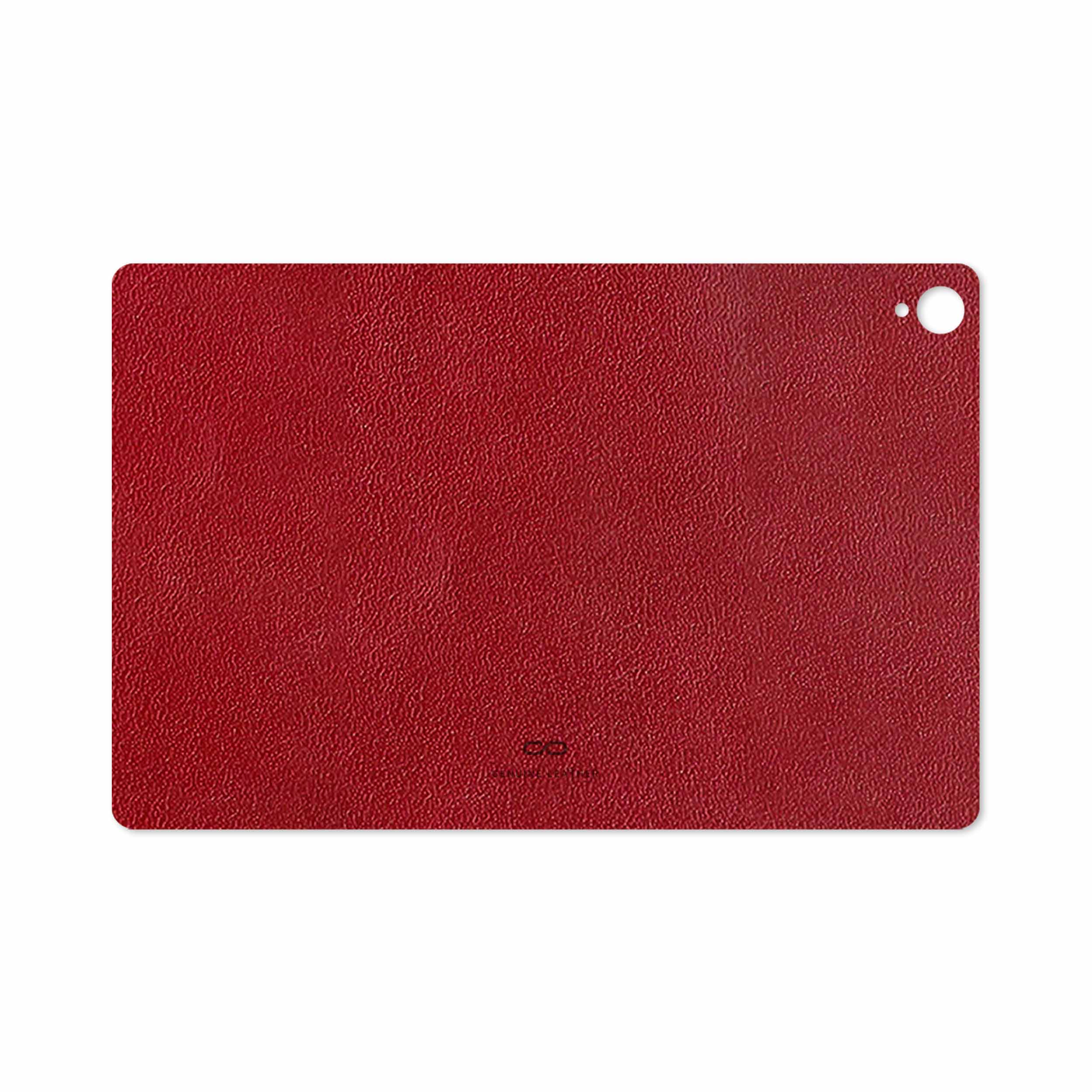 برچسب پوششی ماهوت مدل Red-Leather مناسب برای تبلت هوآوی Mediapad M6 10.8 2019