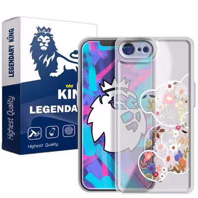  کاور  لجندری کینگ مدل خرس گل گلی مناسب برای گوشی موبایل  اپل iPhone 7/8 