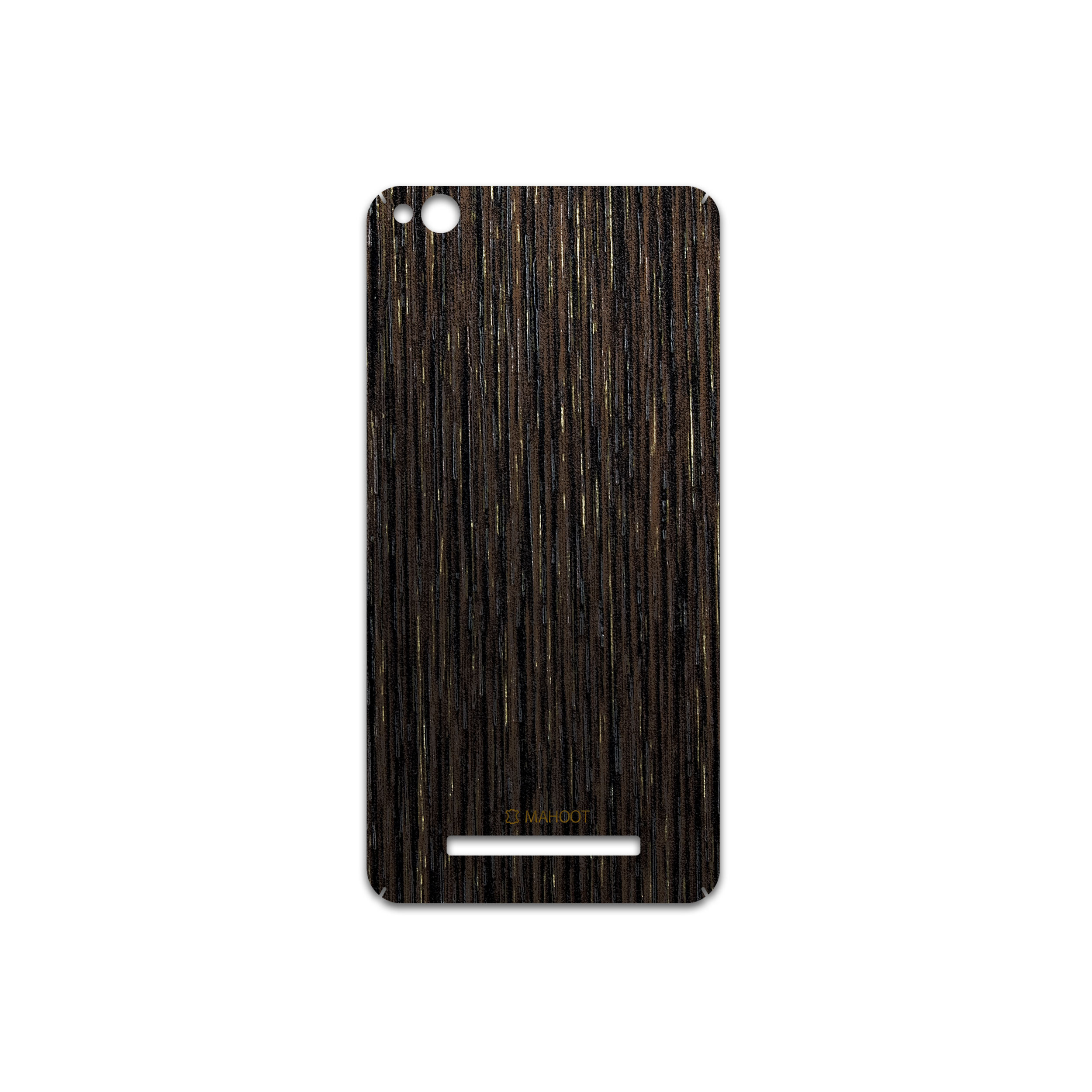 برچسب پوششی ماهوت مدل Dark-Gold-Stripes-Wood مناسب برای گوشی موبایل شیائومی Redmi 4A