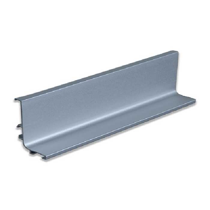 دستگیره مخفی ال L نقره ای مات (ساتن) - یراقینو فروش یراق آلات کابینت و درب