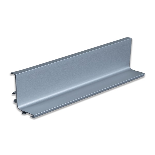 دستگیره مخفی ال L نقره ای مات (ساتن) - یراقینو فروش یراق آلات کابینت و درب