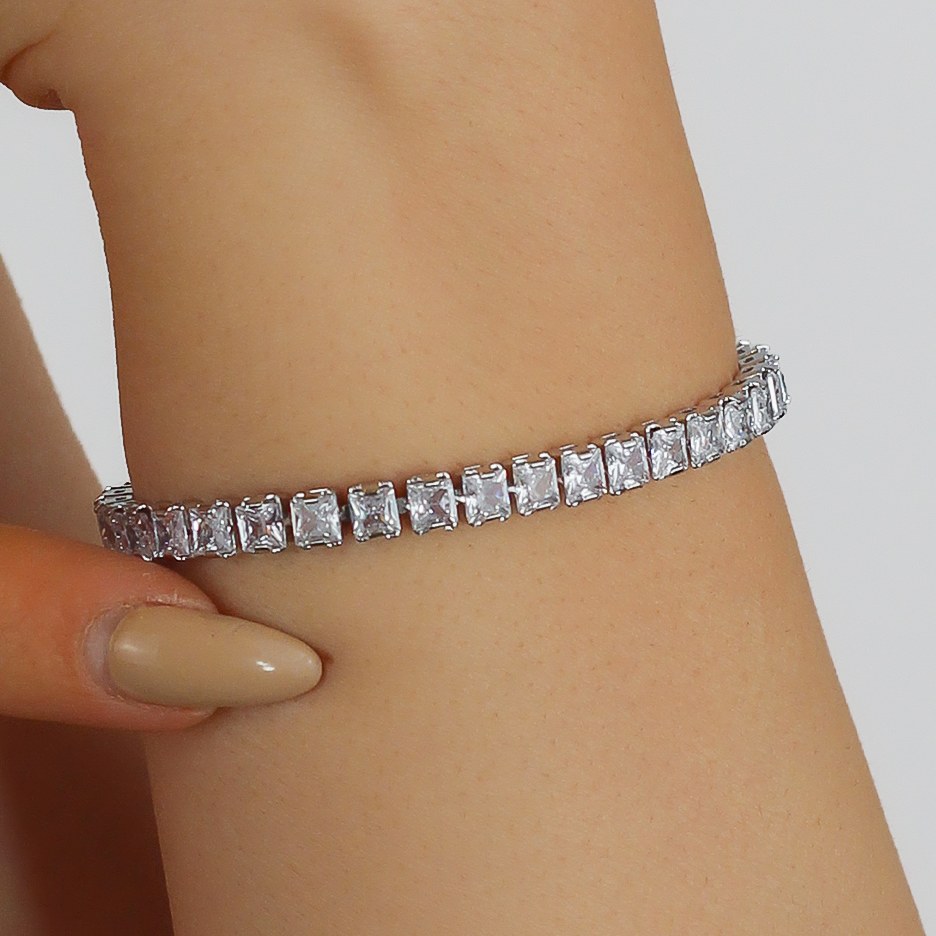 دستبند جواهری استیل رنگ ثابت ضد حساسیت AAD-97