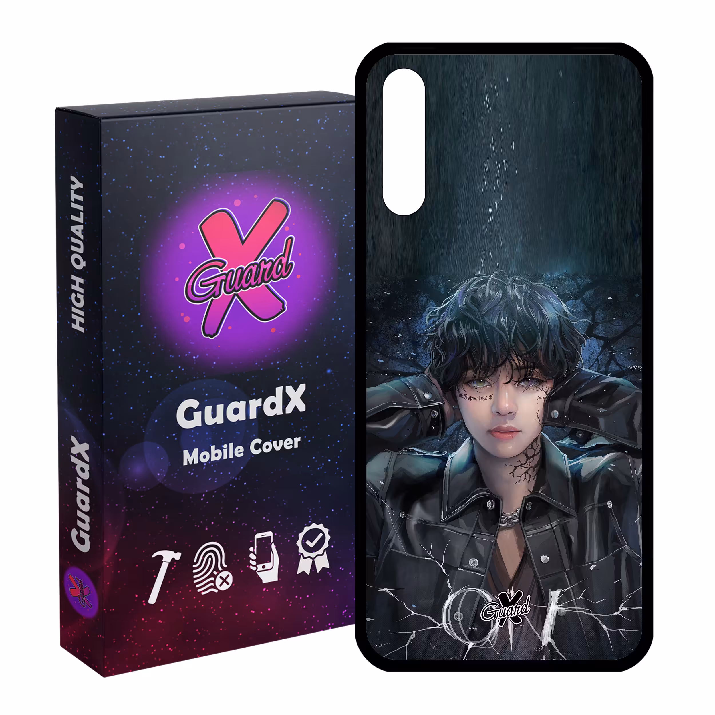 کاور گارد ایکس طرح Girl مدل Glass10374 مناسب برای گوشی موبایل سامسونگ Galaxy A30s / A50 / A50s