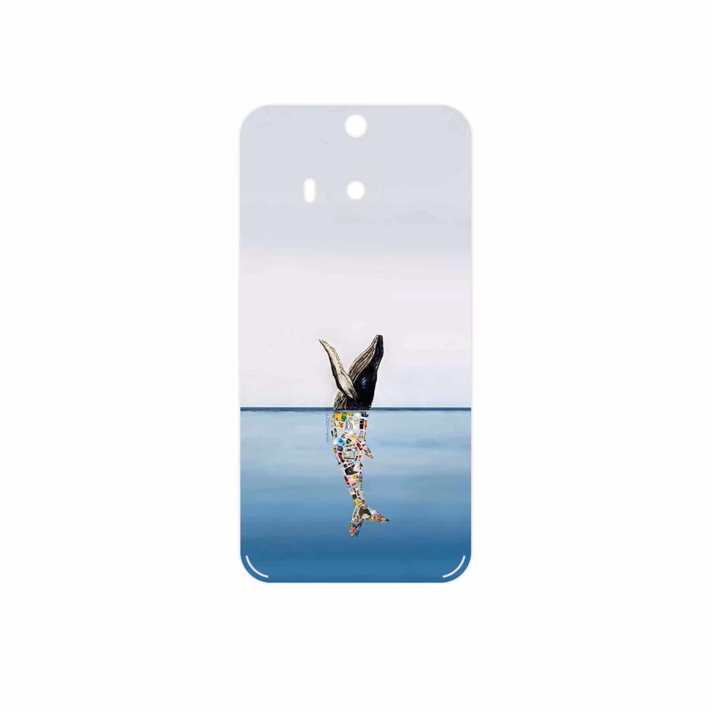 برچسب پوششی ماهوت مدل Collage of Sea Trash مناسب برای گوشی موبایل اچ تی سی One M9 Plus