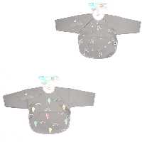 پیشبند آستین دار پلاستیکی بی بیبی Bi Baby