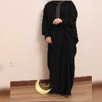 عبا مشکی هلیا چین دار مچدار   قد 130 فری سایز کاملا پوشیده و سبک 