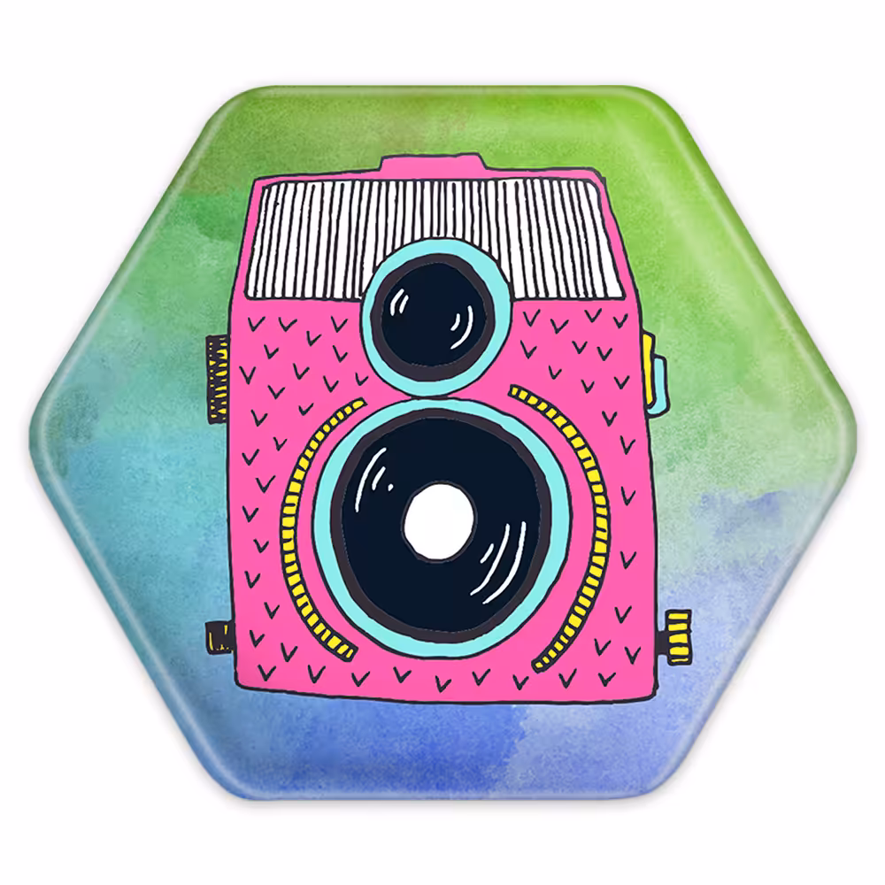 پیکسل خندالو طرح دوربین مدل شش ضلعی کد 1711