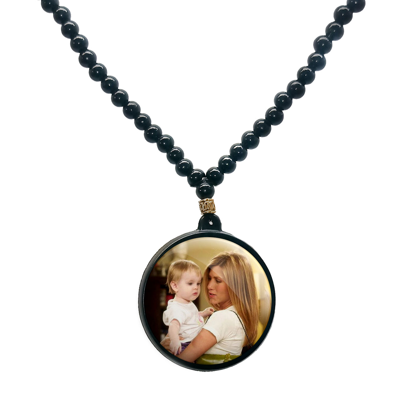 گردنبند پرمانه طرح فرندز کد pmd.18983 مدل دو طرفه