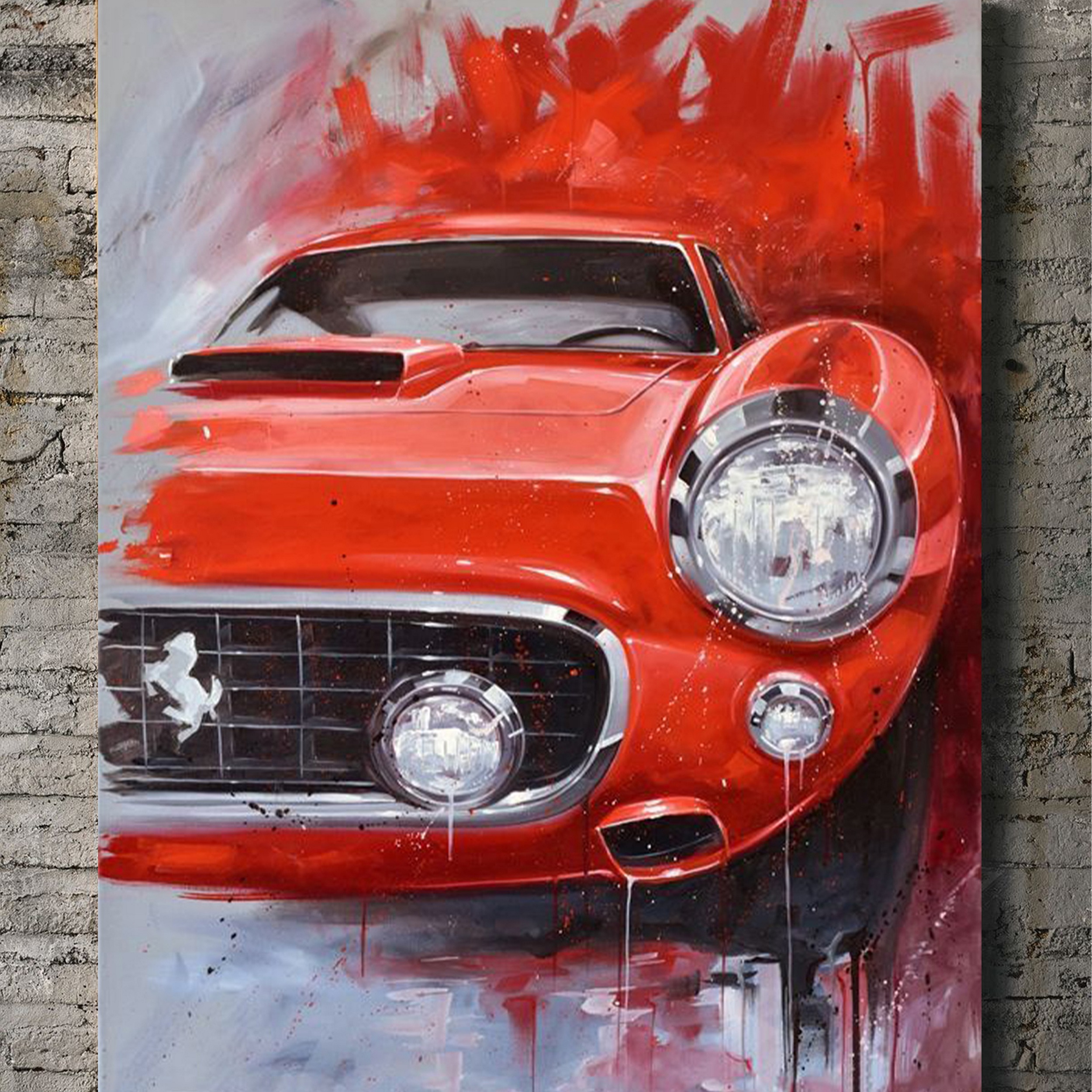 تابلو شاسی مدل خودرو طرح فراری کد FF3