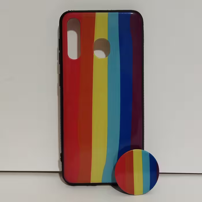 کاور کد 7008 مناسب برای گوشی موبایل سامسونگ Galaxy A20 به همراه پایه نگهدارنده