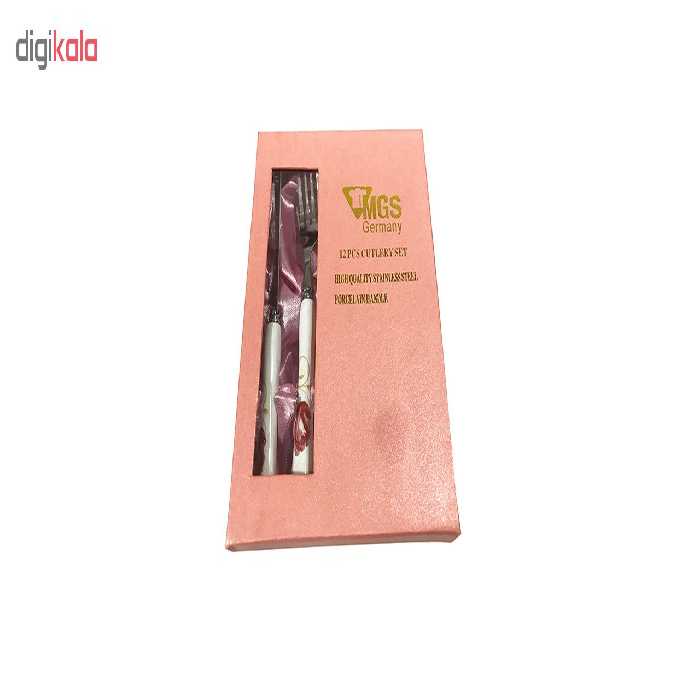 ست کارد و چنگال 12 پارچه ام جی اس کد Ir-035