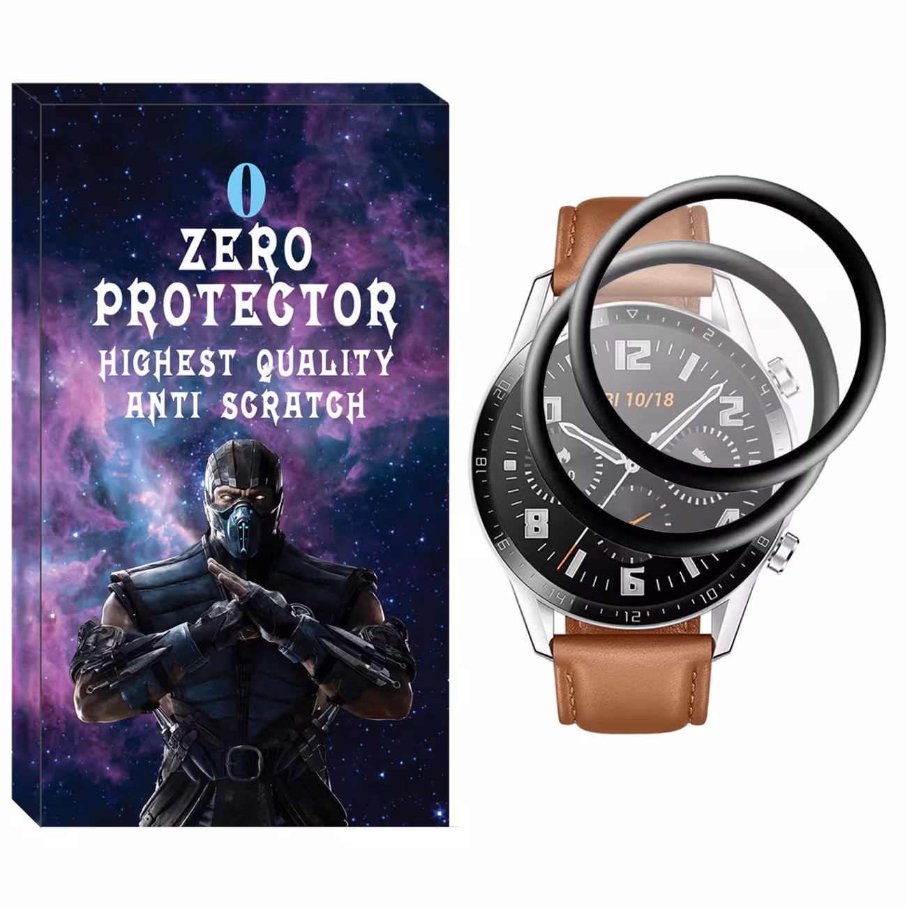 محافظ صفحه نمایش نانو زیرو مدل NZO مناسب برای ساعت هوشمند هوآوی Watch GT 2 46mm بسته دو عددی