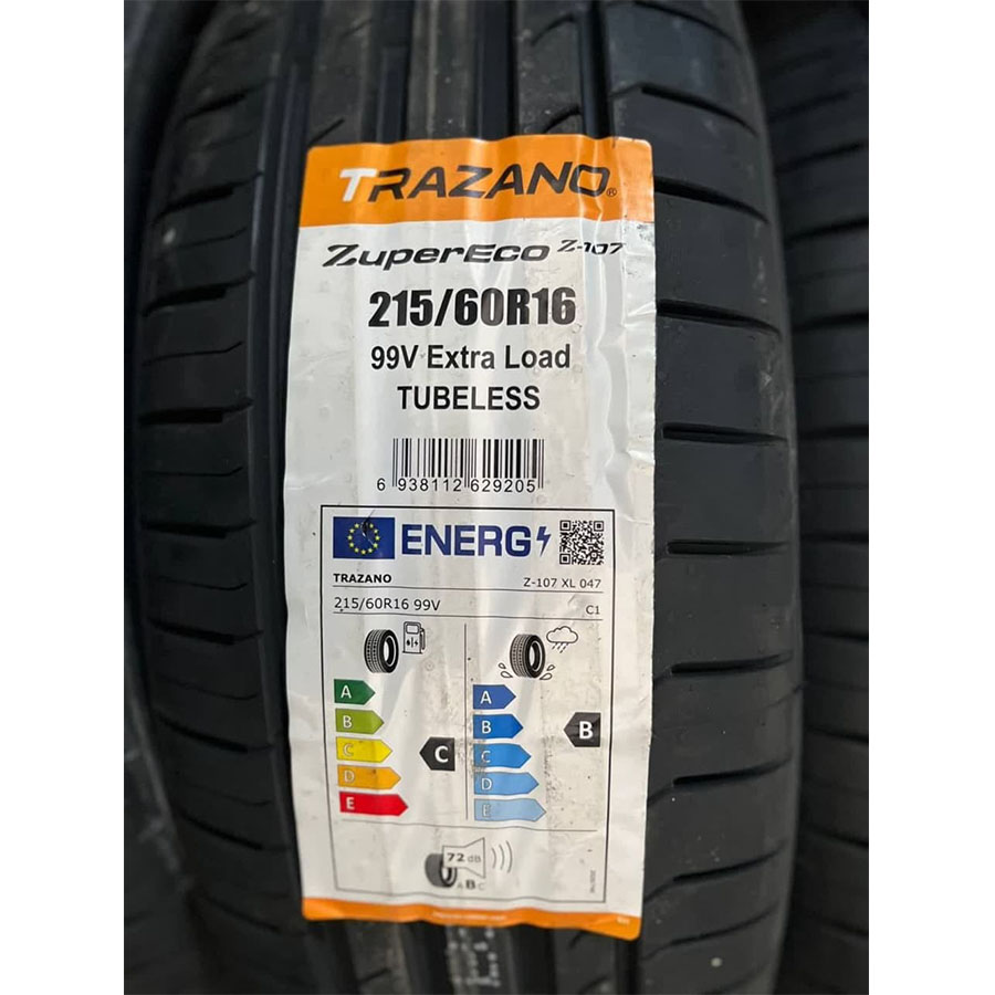 لاستیک خودرو ترازانو مدلZ107 سایز215/60/16-دو حلقه