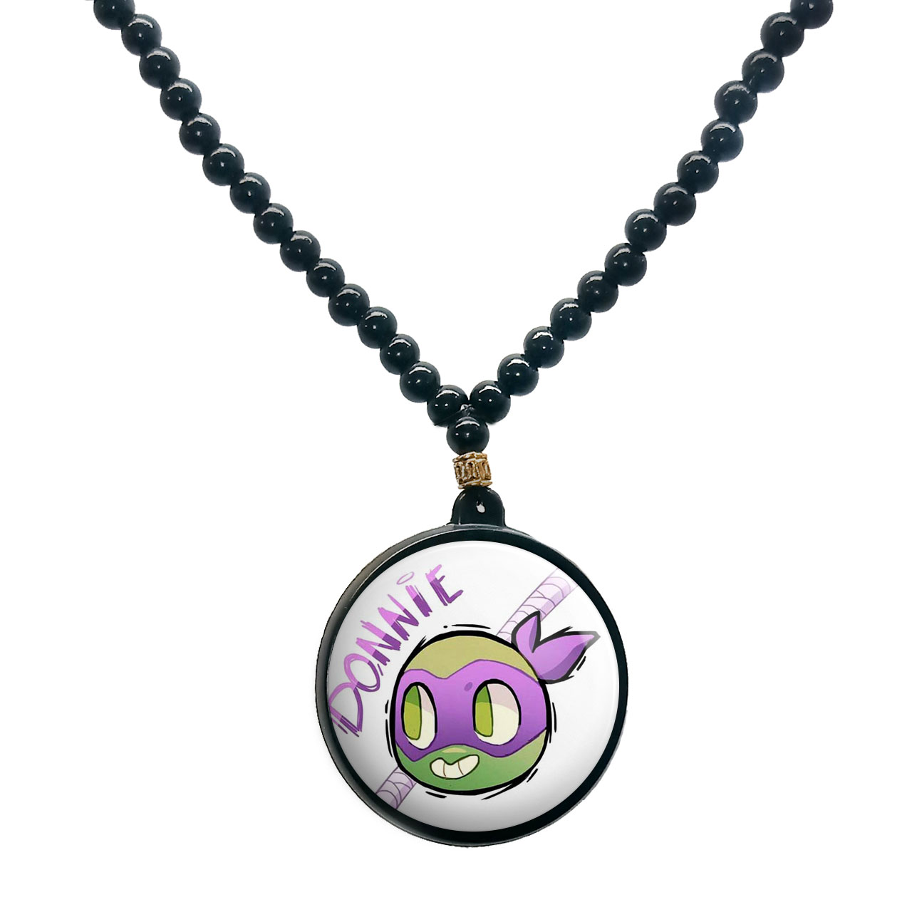 گردنبند پرمانه طرح لاکپشت‌های نینجا کد pmd.9934 مدل دو طرفه