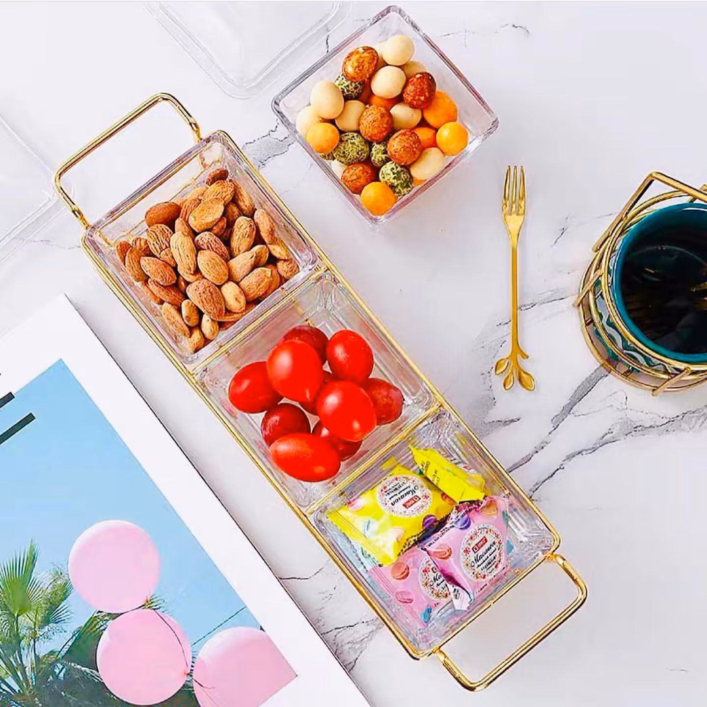 اردو خوری درب دار
مدل 3 خانه 
با جنس کاسه بلور شفاف