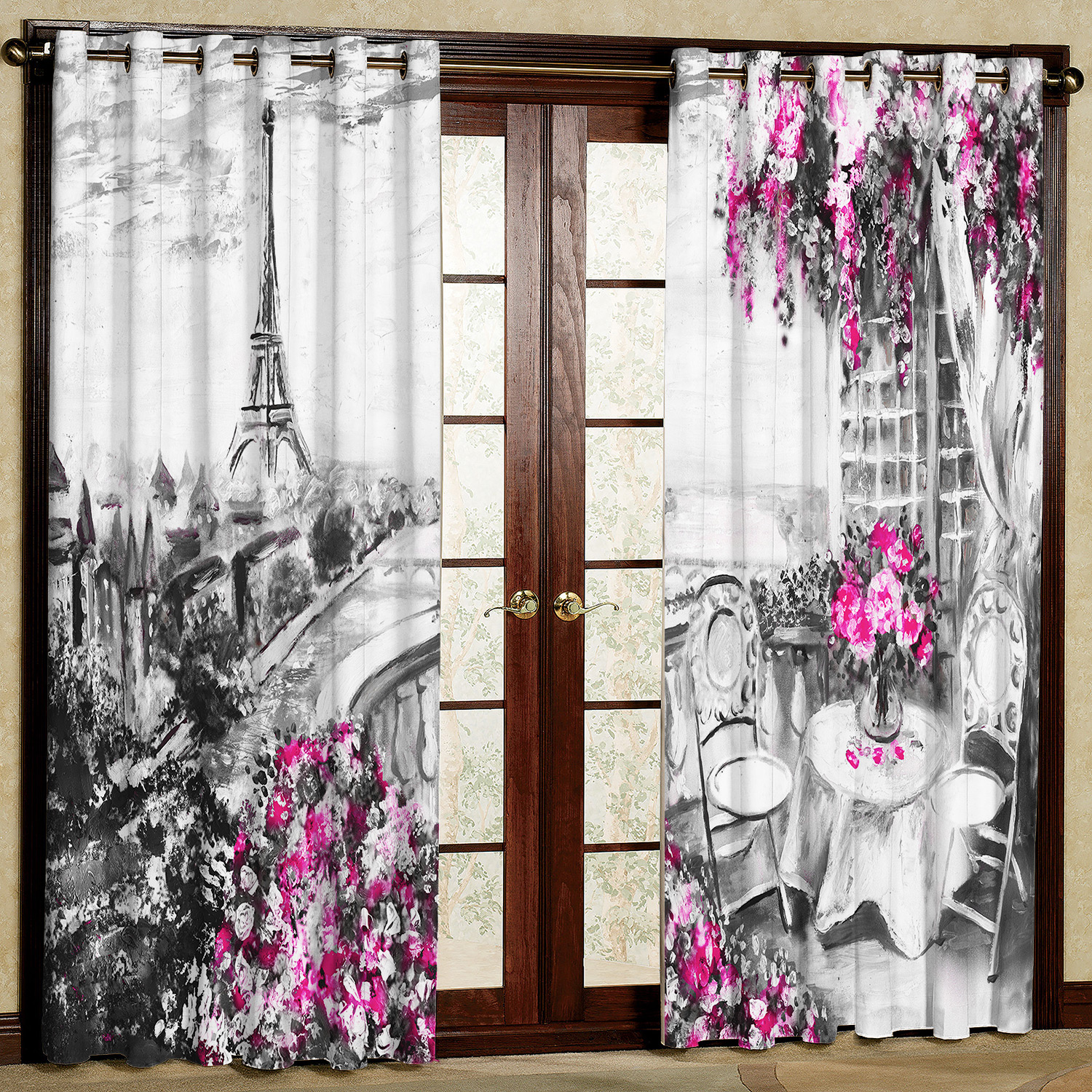 پرده مدل مخمل پانچی کد 1001 سایز 140x280 سانتی متر