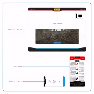 برچسب پوششی ماهوت مدل Call-of-Duty-Game مناسب برای تبلت اپل iPad Air 2 2014 A1566