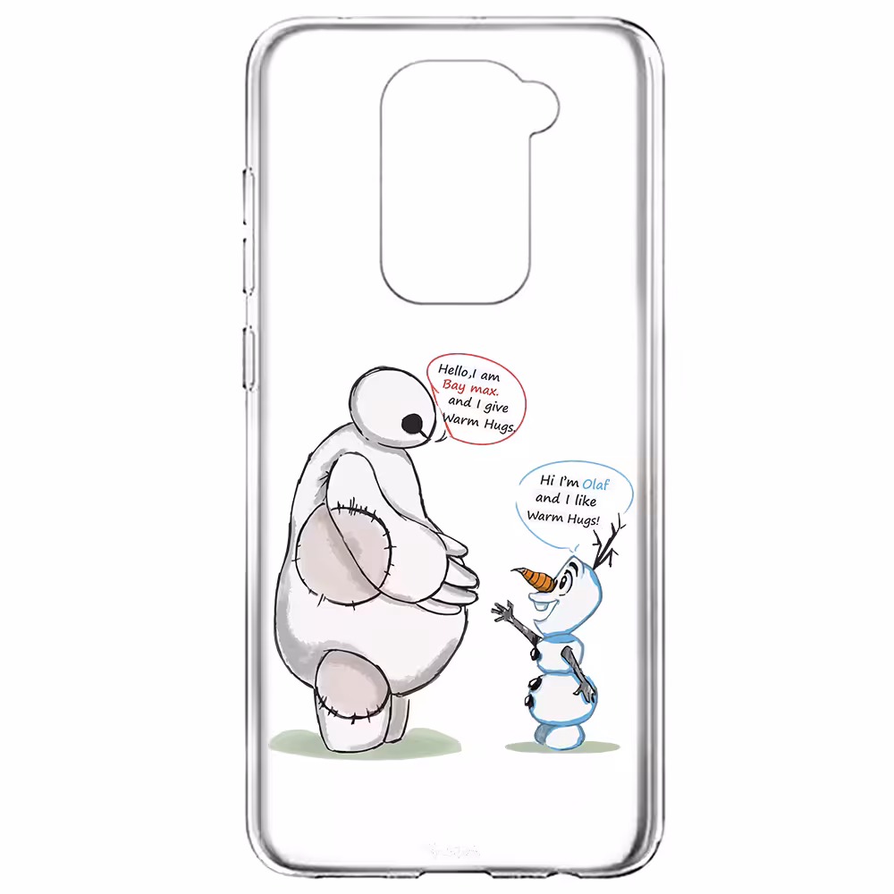 کاور طرح Olaf &amp; Baymax مناسب برای گوشی موبایل شیائومی Redmi Note 9