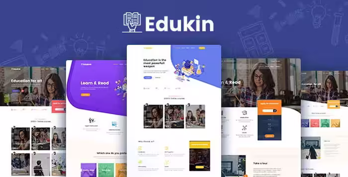 دانلود قالب Edukin – Education HTML Template