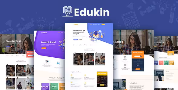 دانلود قالب Edukin – Education HTML Template