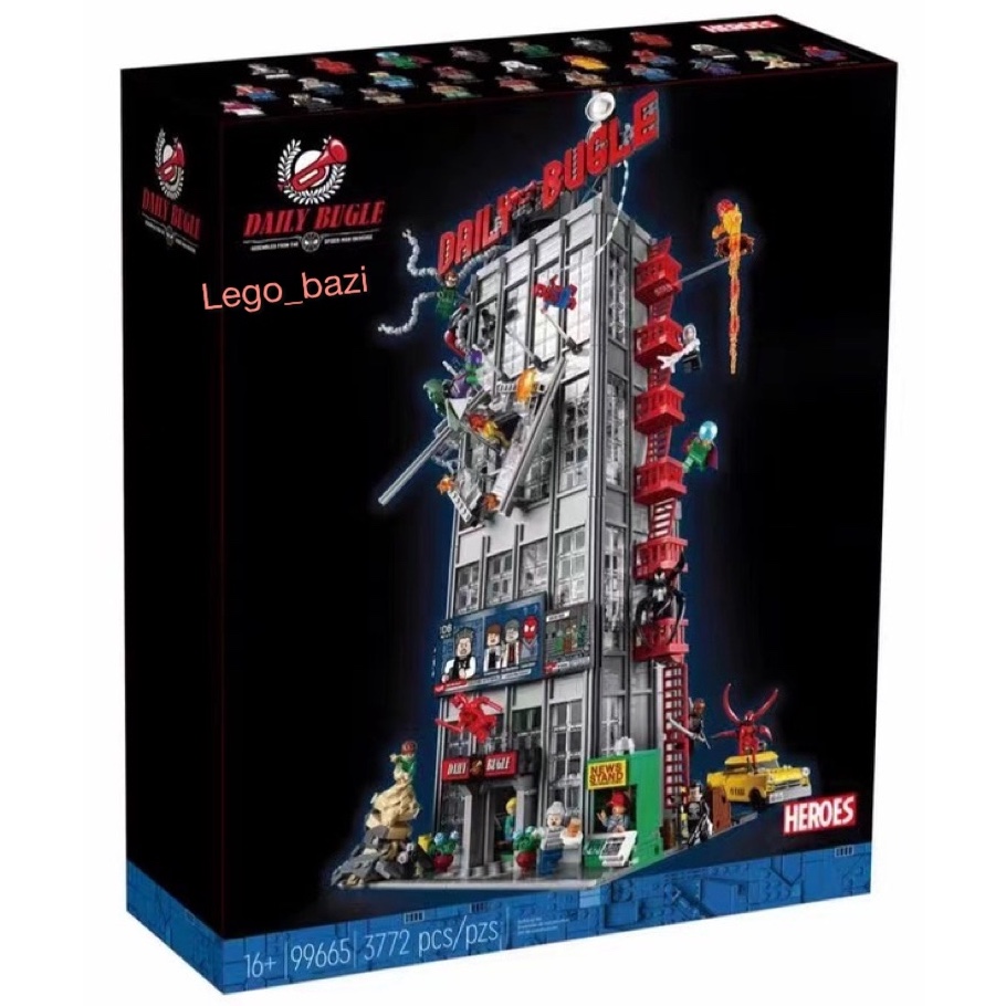 لگو ساختمان دیلی بیوگل مارول و اسپایدرمن برند چینی