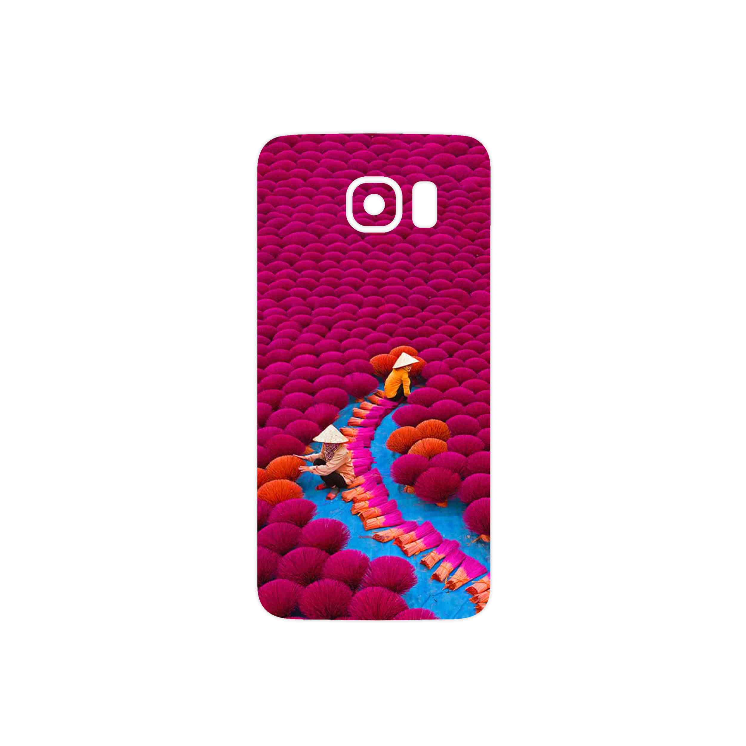 برچسب پوششی ماهوت مدل Vietnam Incense Wood Farms مناسب برای گوشی موبایل سامسونگ Galaxy S6