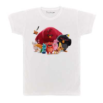 تی شرت بچگانه پرمانه طرح پرندگان خشمگین کد pmt.4407