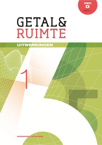 خرید و دانلود نسخه کامل کتاب Getal &amp; Ruimte VWO D Deel 1 Uitwerkingen