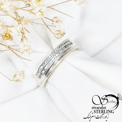 انگشتر (حلقه مردانه) عیار 925 کد 11538