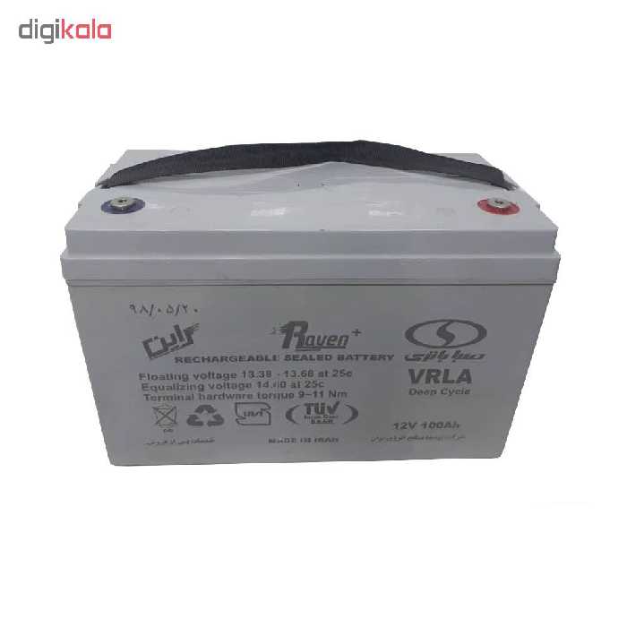 باتری یو پی اس 12 ولت 100 آمپر ساعت صبا باتری مدل Deep Cycle