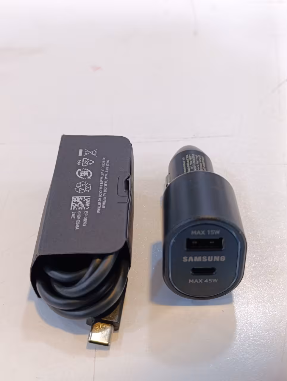 آداپتور شارژر فندکی 45 وات سامسونگ با کابل اورجینال