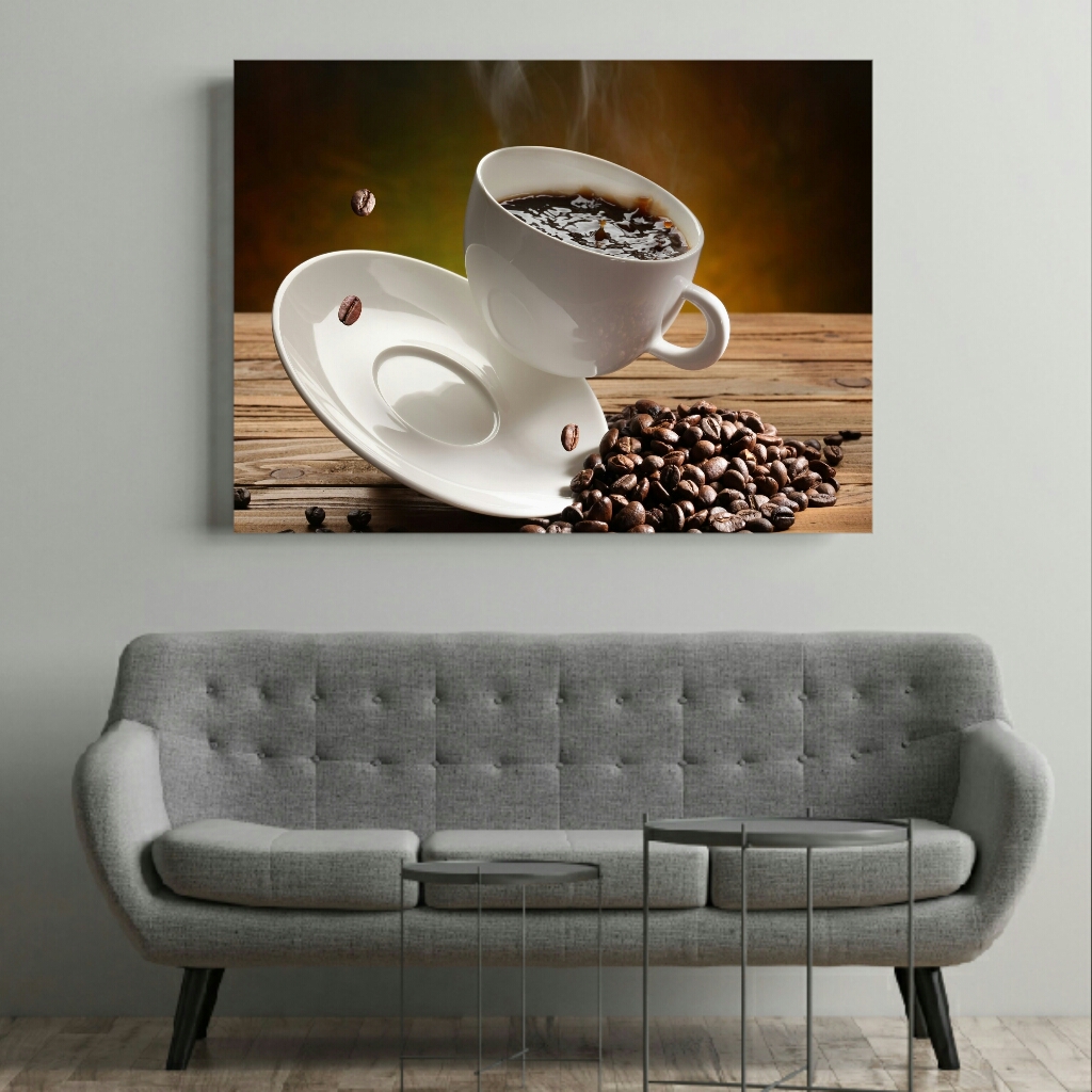  تابلو بوم طرح قهوه کدBH492