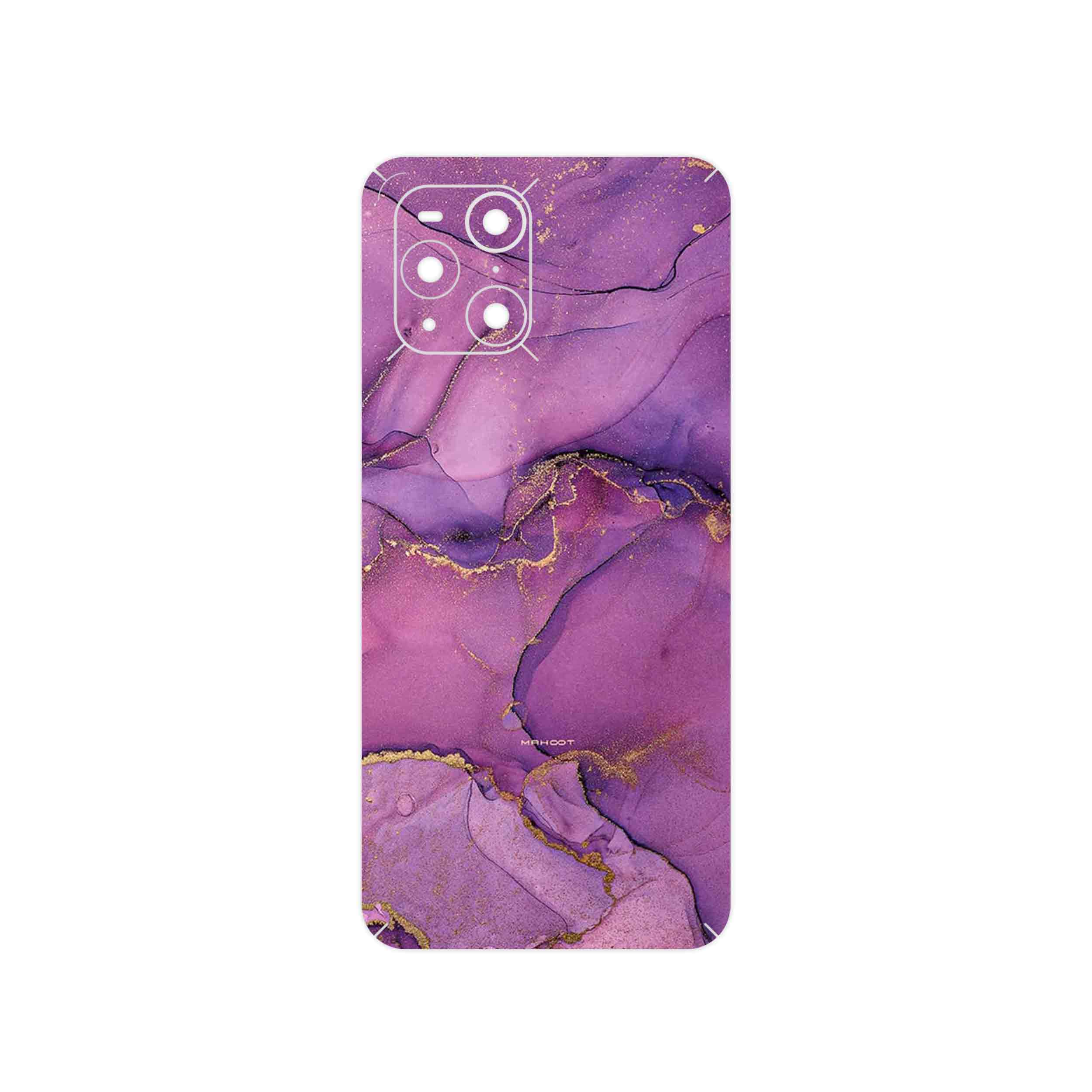 برچسب پوششی ماهوت مدل Purple Marble مناسب برای گوشی موبایل اپو Find X3 Pro