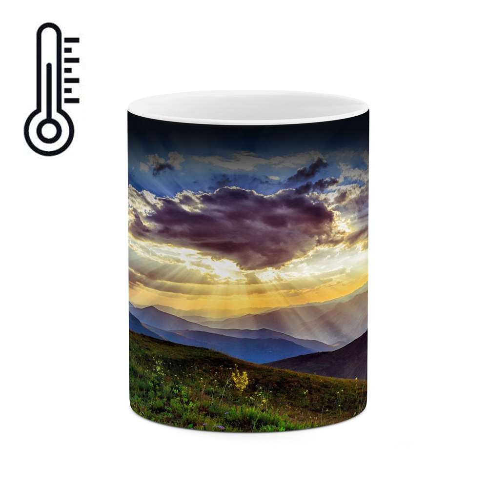 ماگ حرارتی کاکتی طرح منظره مدل mgh13162