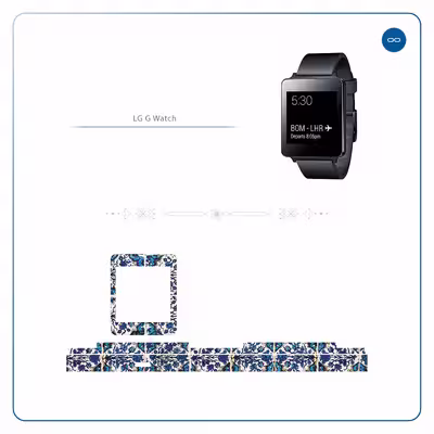 برچسب ماهوت طرح Iran Tile1 مناسب برای ساعت هوشمند ال جی G Watch