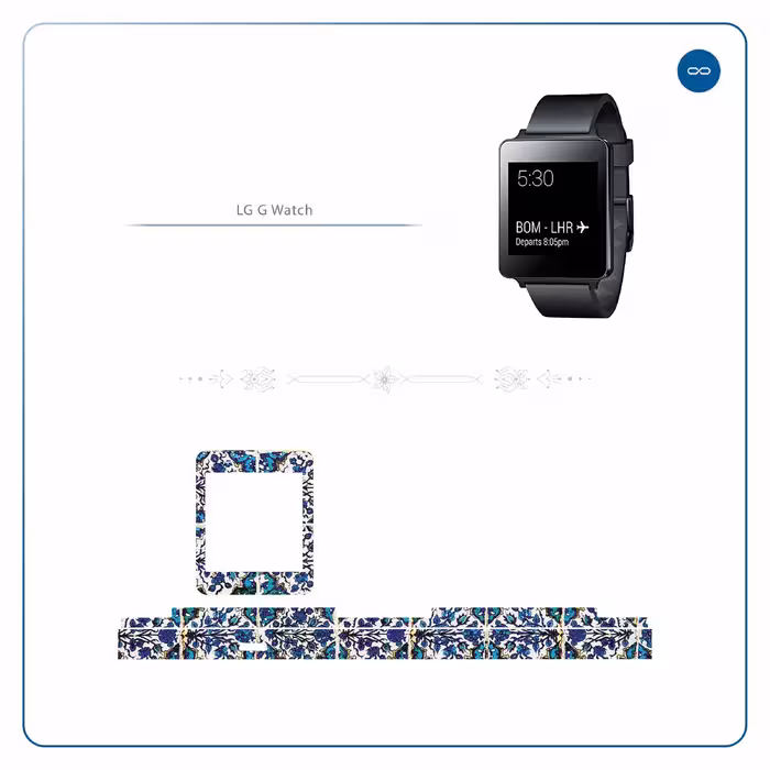 برچسب ماهوت طرح Iran Tile1 مناسب برای ساعت هوشمند ال جی G Watch