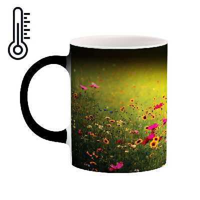 ماگ حرارتی طرح دختری در طبیعت مدل mgh04806