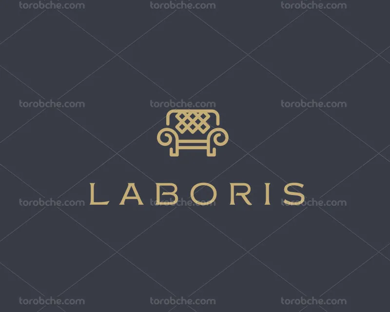 وکتور لوگوی مبل طلایی | گرافیک با طعم تربچه