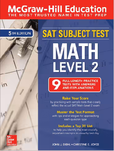 کتاب McGraw-Hill Education SAT Subject Test Math Level 2 Fifth Edition